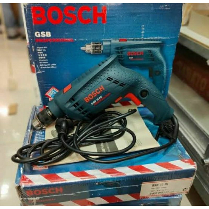 Bosch GSB 10 RE Mesin Bor listrik / Mesin Bor Tembok 10 mm / Mesin Bor Impact Drill BISA BOLAK BALIK