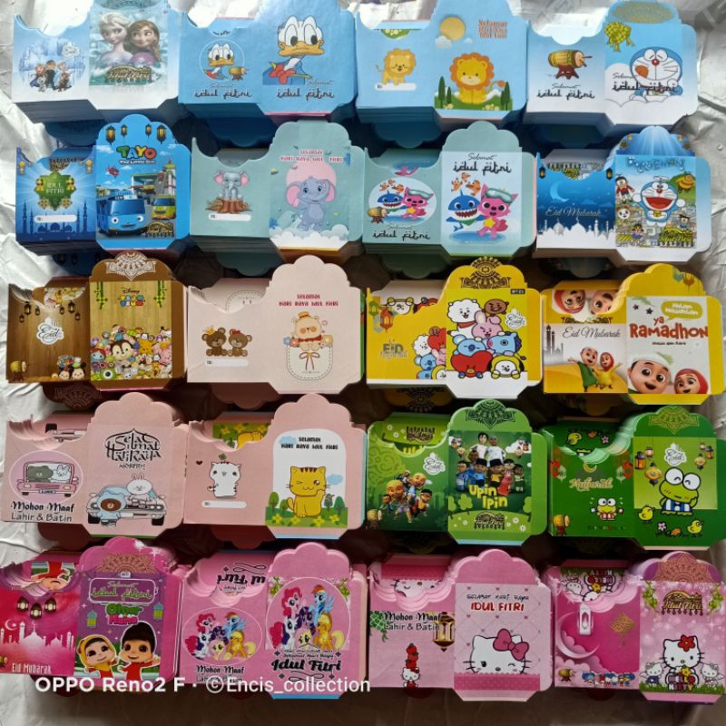 

1000 LEMBAR AMPLOP LEBARAN TEMA KARAKTER MEDIUM