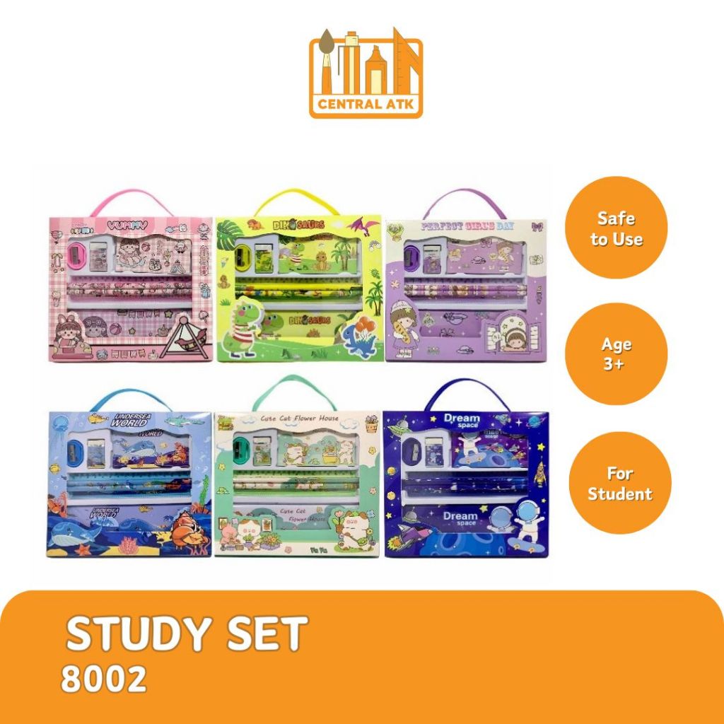 

STATIONERY SET / STUDY SET / PAKET ALAT TULIS KARAKTER 8002
