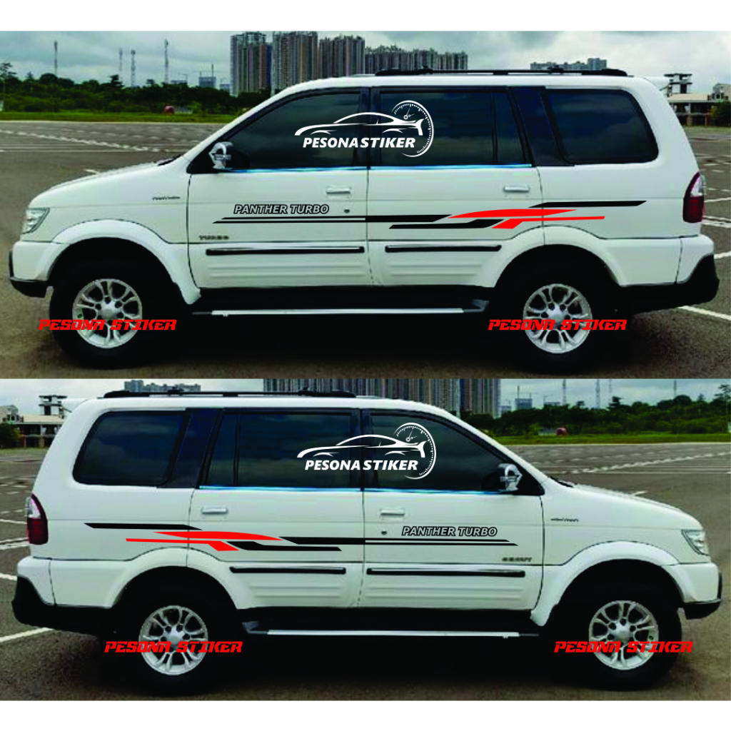 Stiker mobil toyota kijang stiker mobil kijang krista kapsul cutting stiker body samping mobil kijan