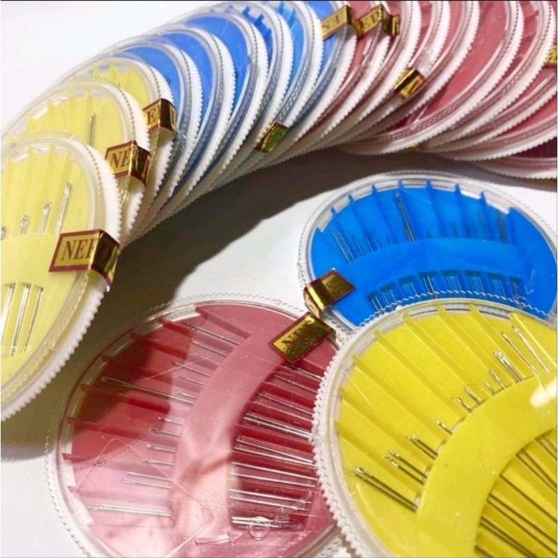 JARUM JAHIT TANGAN SET WADAH BUNDAR / JARUM JAHIT TANGAN 1 SET / JARUM JAHIT / JARUM JAHIT TANGAN KE