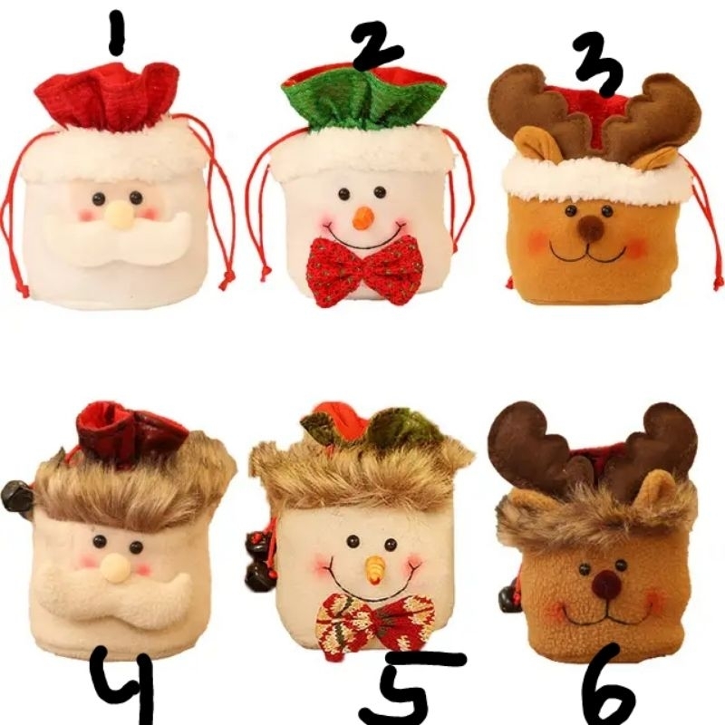 

D3v!! ChristmasCandy Bag/kantong permen natal/Gift Bag Christmas/ Souvenir Christmas