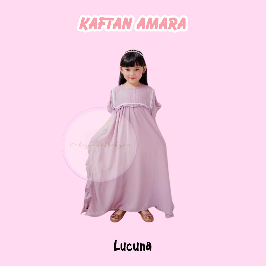 Kaftan Anak Amara Lucuna Junior Warna Lilac Size 2-10 Th