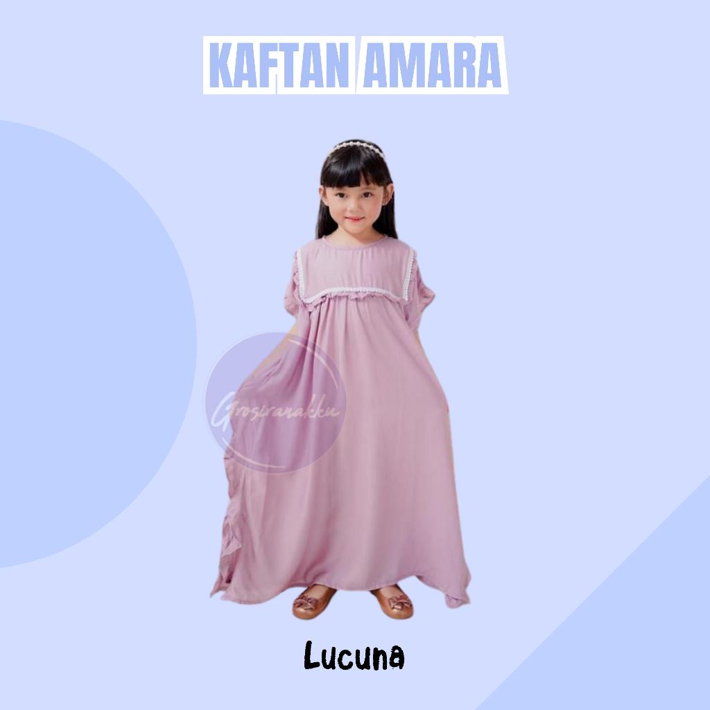 Kaftan Anak Amara Lucuna Junior Warna Lilac Size 2-10 Th
