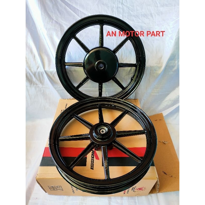 VELG PALANG 8 MIO SPORTY MIO LAMA VENOM COMET VROSSI RING 14 185 215 HITAM GLOSY