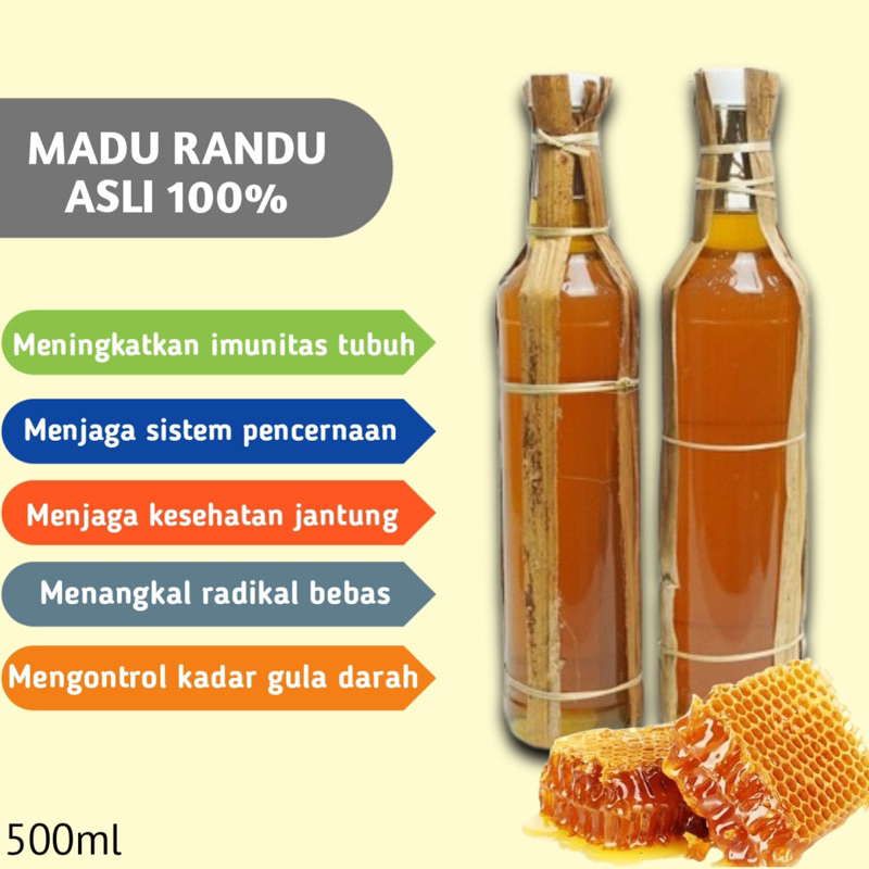 

Madu Randu Asli Original Madu Asli 100% Tanpa Campuran Madu Randu Murni 500ml