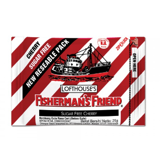 

Fishermans Friend Cherry Sugar Free 25 Gram 1 Pack / Permen Pelega Tenggorokan