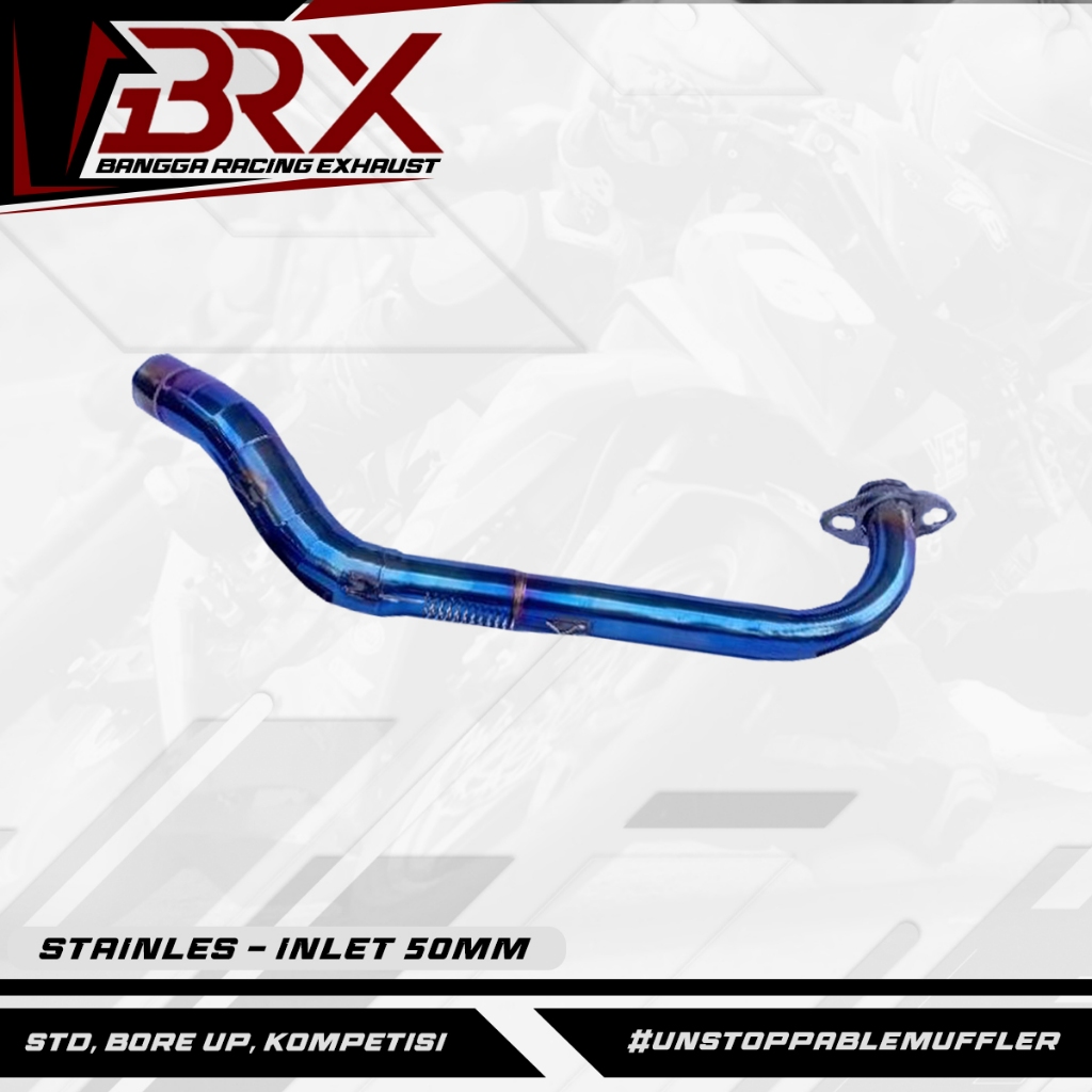 Leher Leheran Knalpot Vario 125 150 Pcx 150 bluemoon model samping inlet 50mm