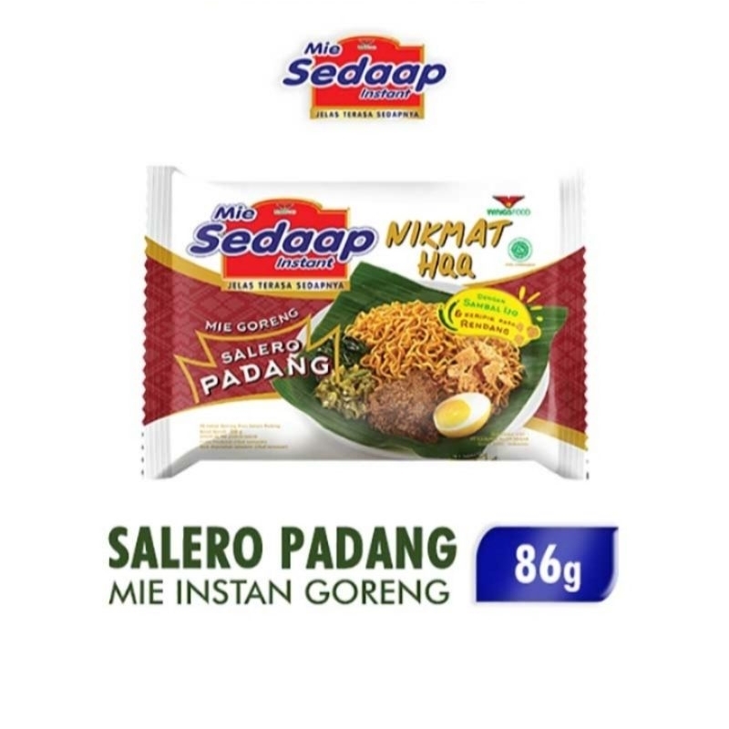 

Mie Sedaap Mie Instan Goreng Rasa Salero Padang Kemasan isi 86 gram