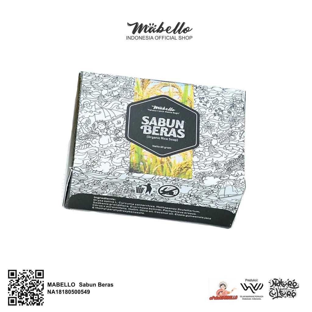 ❤ MEMEY ❤ MABELLO Sabun Beras Hitam | Bedda Lotong Handmade Soap