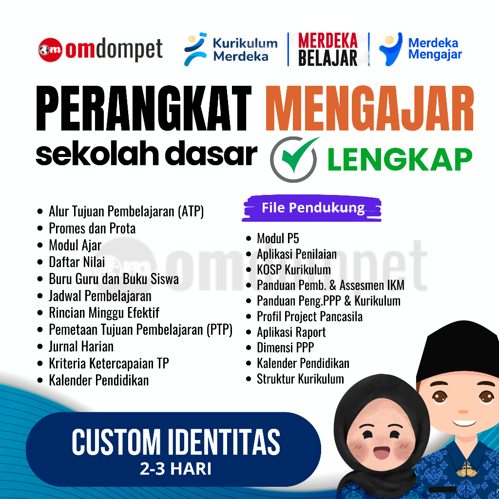 

Custom Perangkat Mengajar Kurikulum Merdeka SD