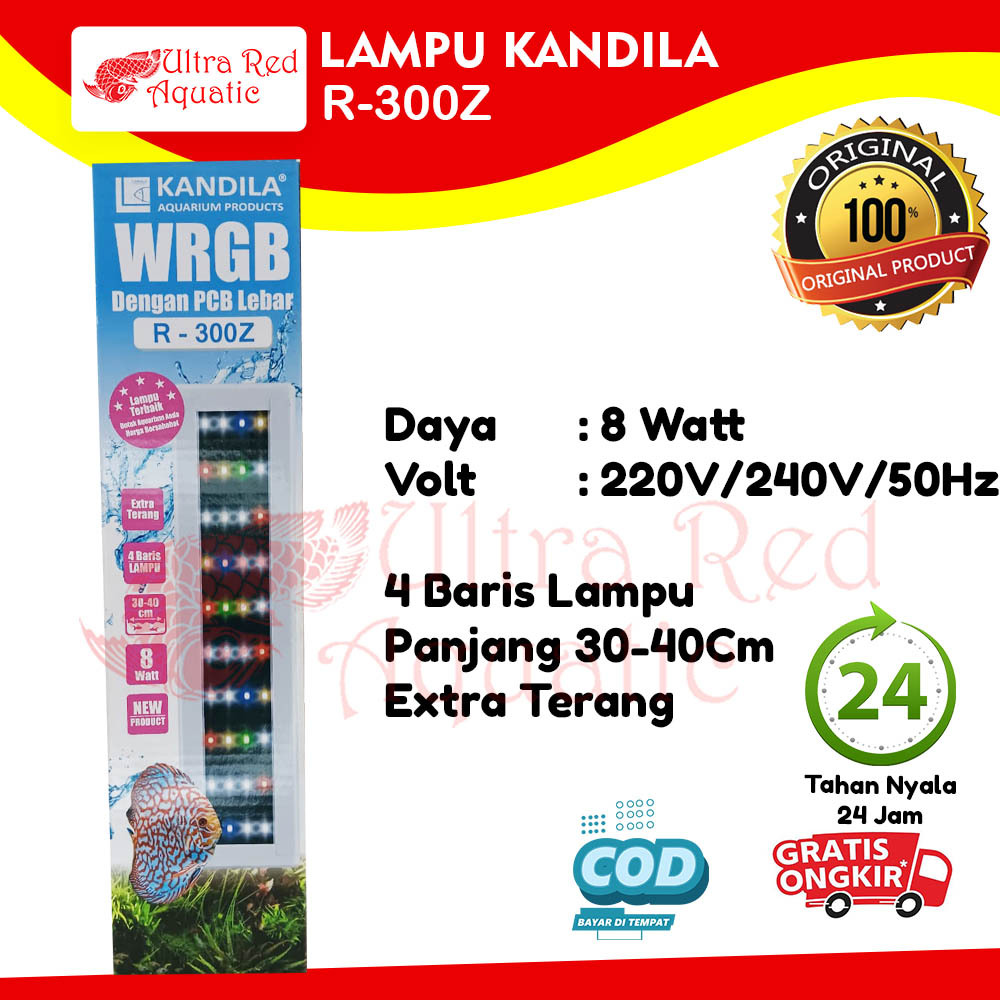 Kandila Lampu LED Aquarium Gantung R-300Z R 300Z WRGB Aquascape