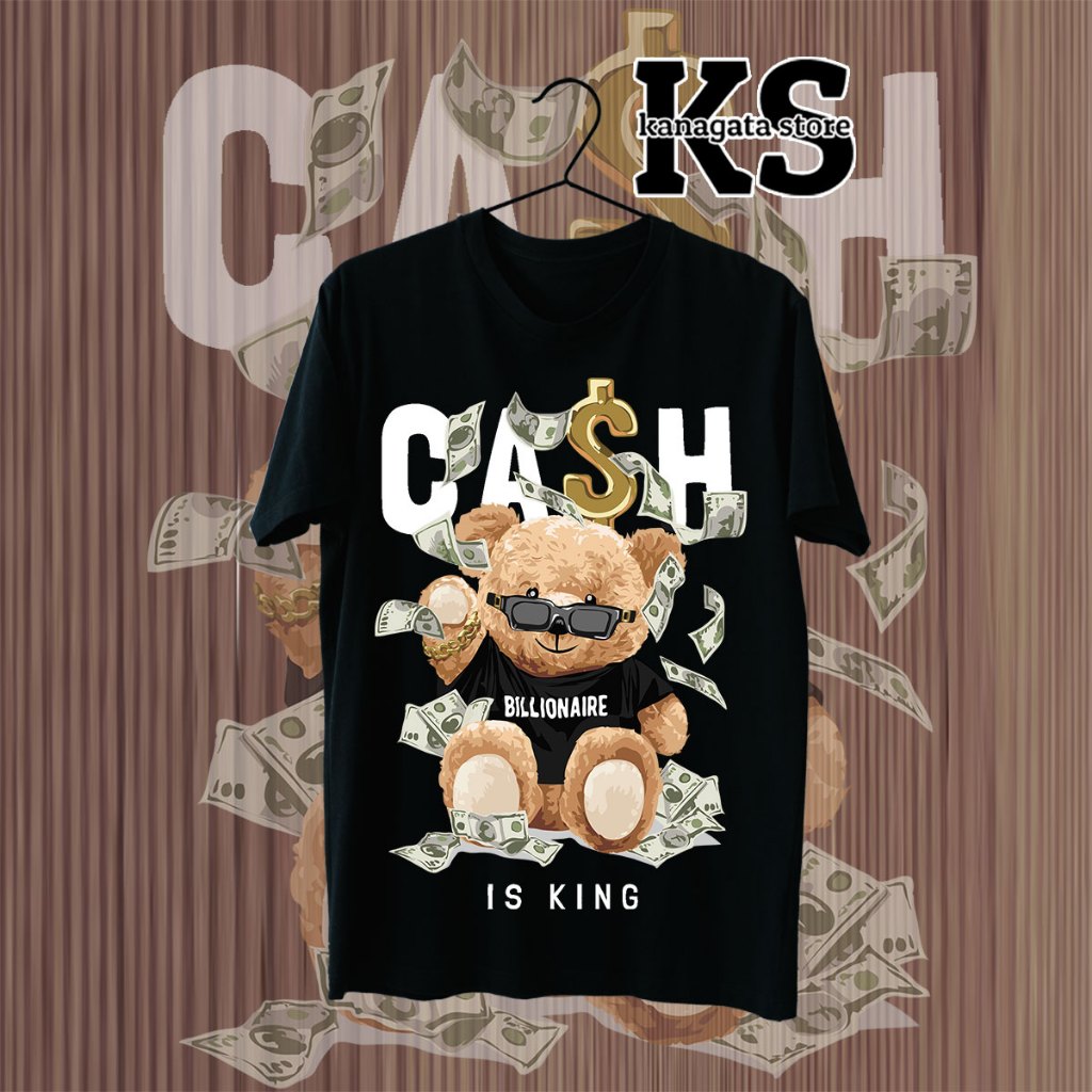 KANAGATA BAJU KAOS BEAR OVERSIZE T-SHIRT UNISEX BEAR COLLECTION