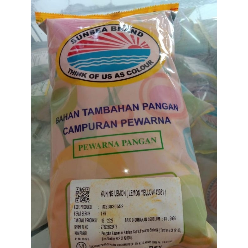 

Pewarna lemon yellow 42081 1kg