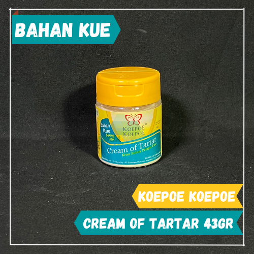 

Krim Bubuk Kue Lapis Koepoe Koepoe 43gr / Cream of TarTar / Tar Tar Cream