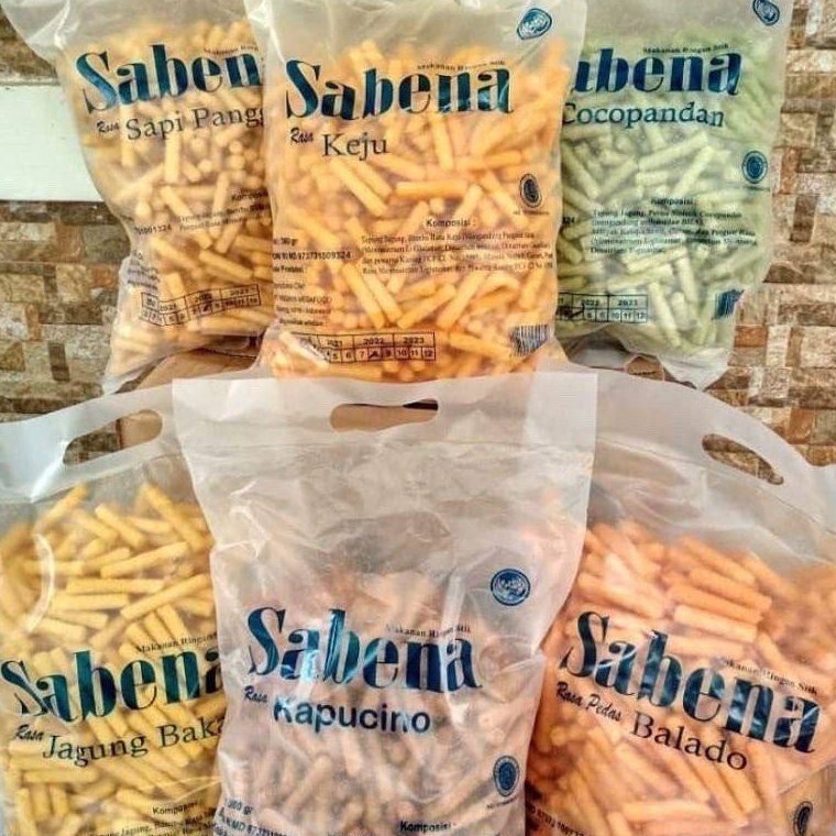 

TIPE ED621 SABENA STIK 36g ANEKA RASA KEJU BALADO SAPI PANGGANG JAGUNG BAKAR CEMILAN JAJANAN KERIPIK SABENA STIK BALADO