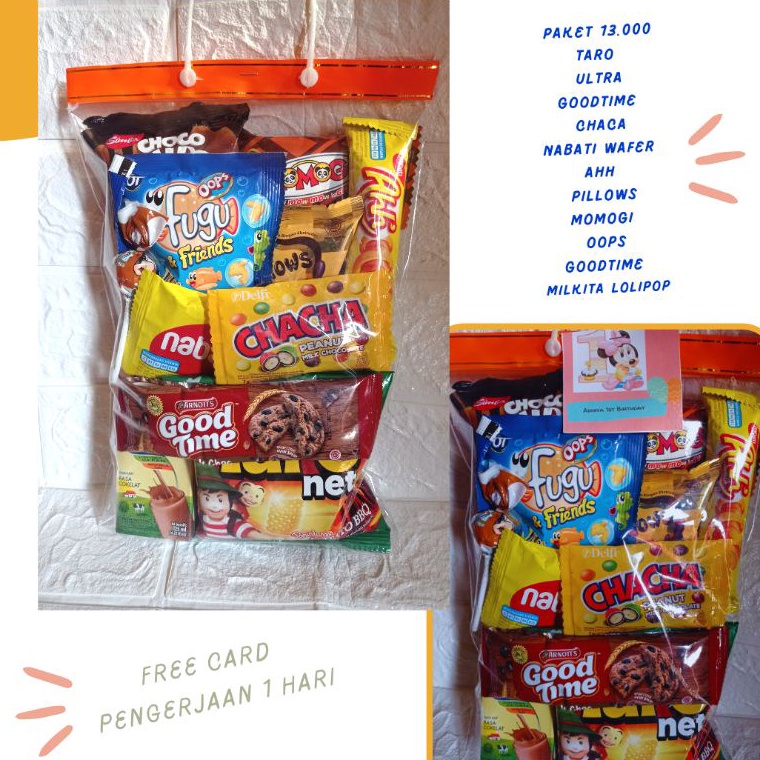 

Kode ZBY832 Bingkisan Ulang Tahun AnakSnack Ultah anakpaket ultah anak