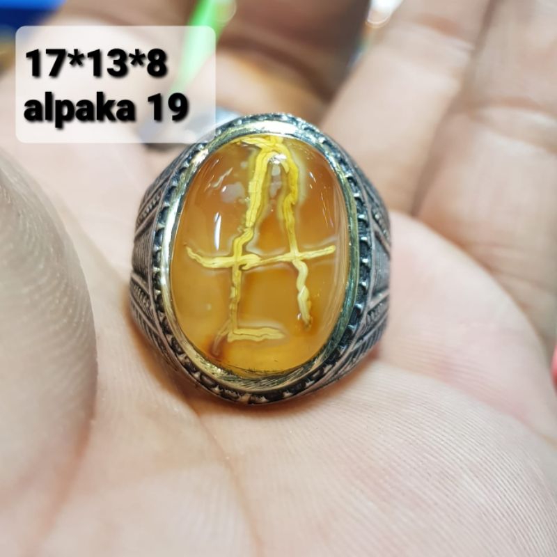 BATU AKIK ANGGUR MOTUF HURUF A ASLI ALAM