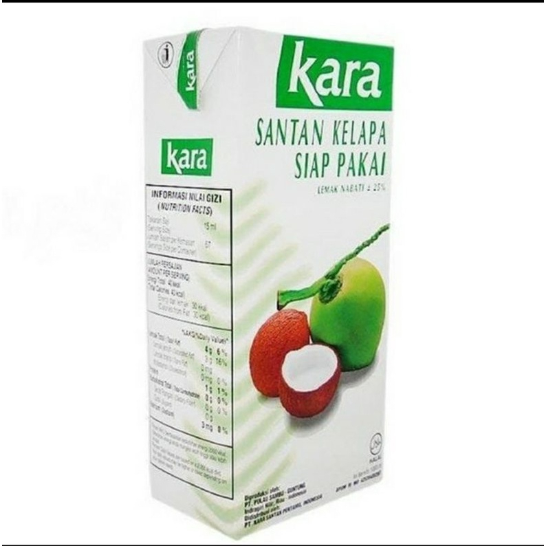 

Kara Sasa Santan Kelapa Murni Siap Pakai 1L Coconut Milk 1000mL