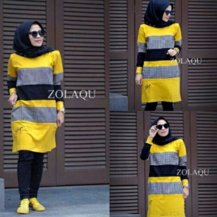 modelTipe XY473 Tunik Wanita Dewasa Tunik Zolaqu Wanita Baju Muslim Wanita