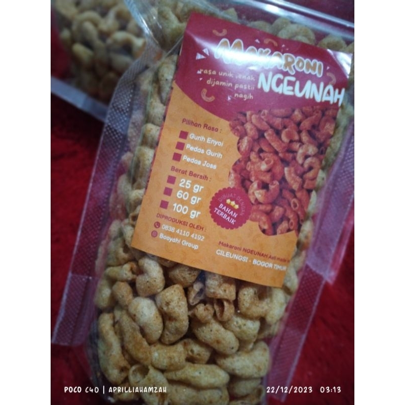 

makaroni ngeunah asin enyoi atau asin gurih