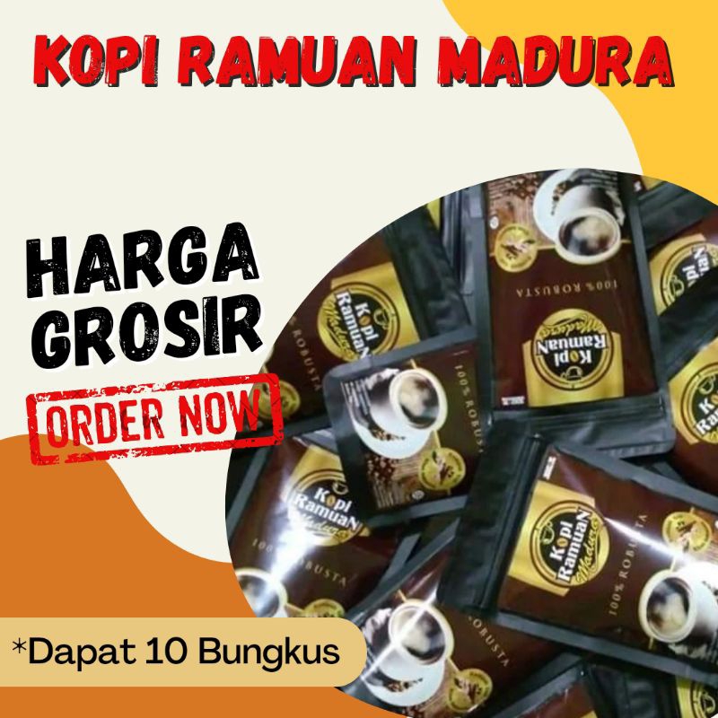 

[10 PCS] KOPI RAMUAN MADURA KOPI PENAMBAH STAMINA PRIA DEWASA KOPI KHAS MADURA OLEH OLEH KHAS MADURA