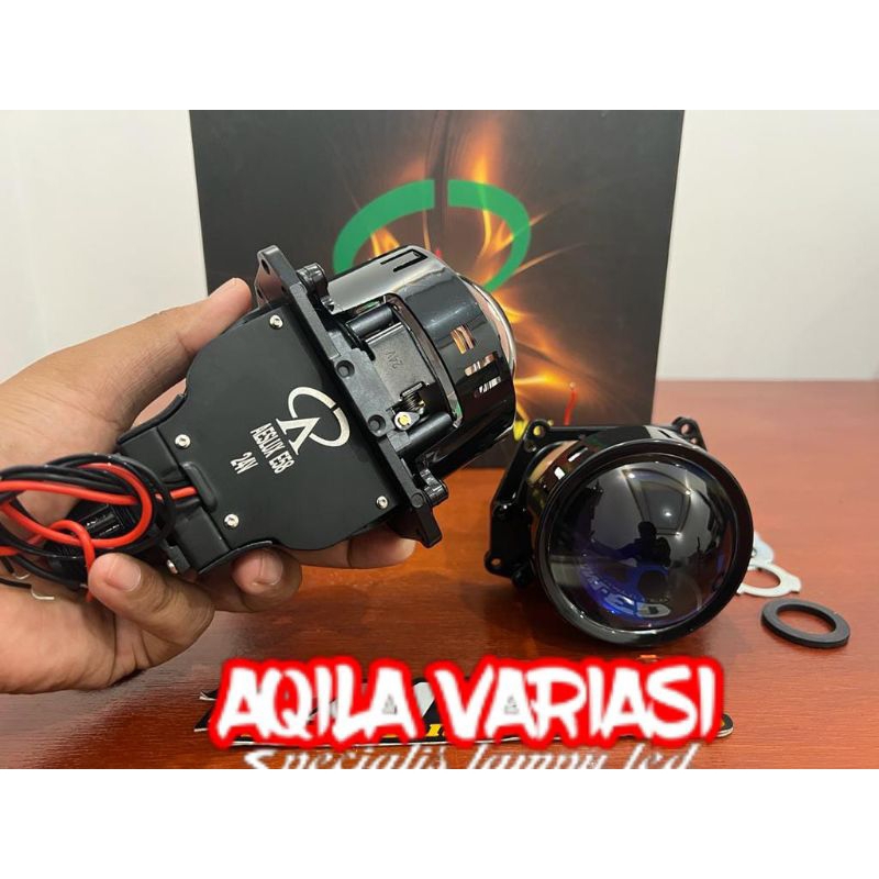 BILED 24 VOLT AESLUX E58 BLUE LENS 3 INCH ORIGINAL AESLUX
