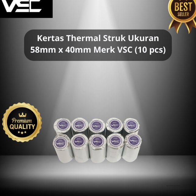 

Kode TJH694 KERTAS THERMAL STRUK 58mmx4mm MERK VSC 1 PACK 1PCS