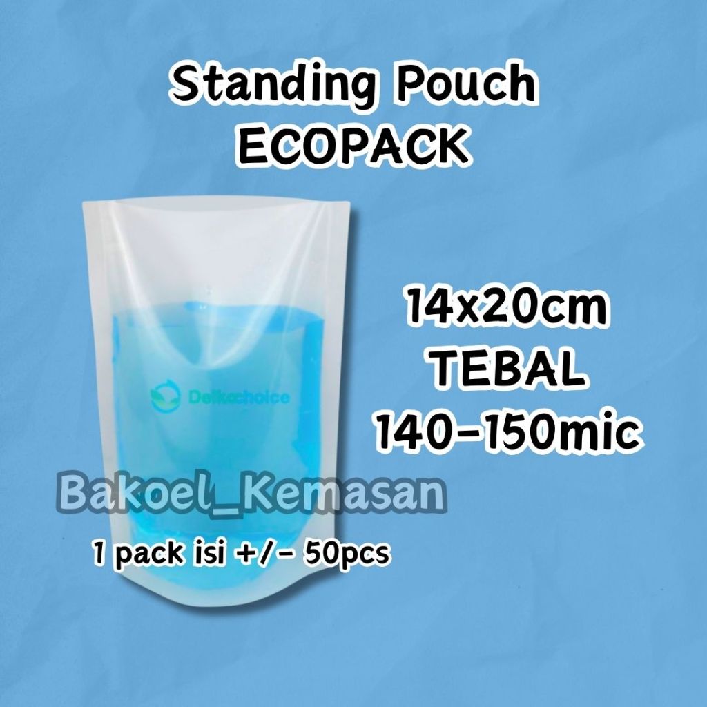 Plastik Standing Pouch Nylon 14x20 cm