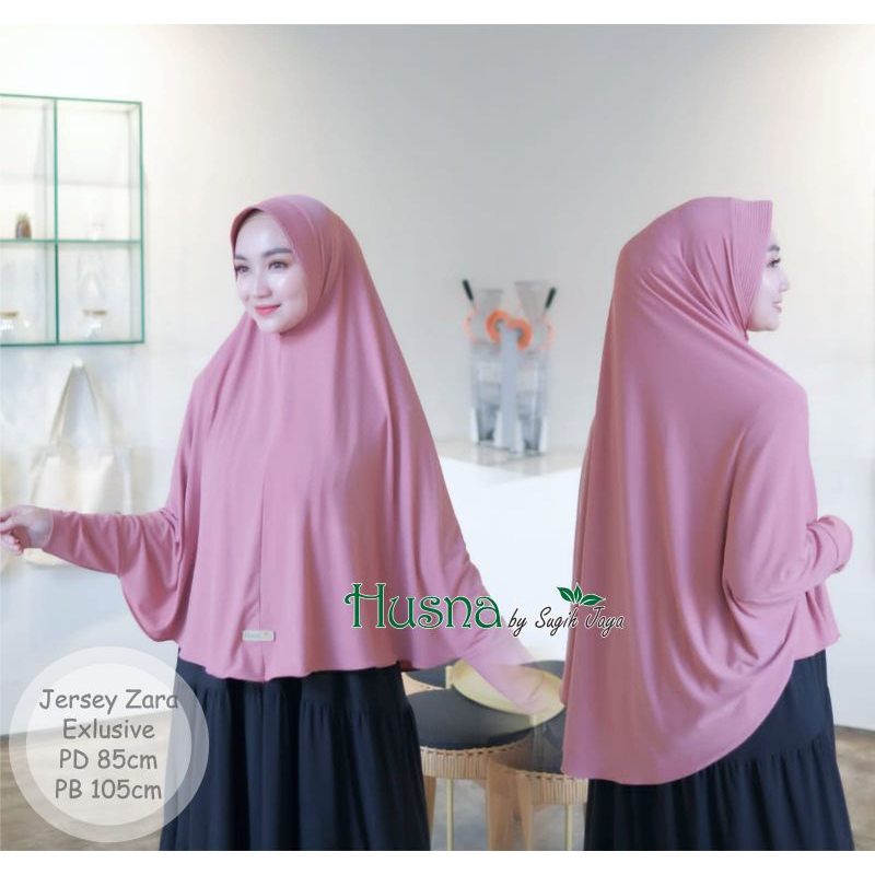jilbab pet tangan XL Husna jilbab instan bergo lengan tangan jumbo premium