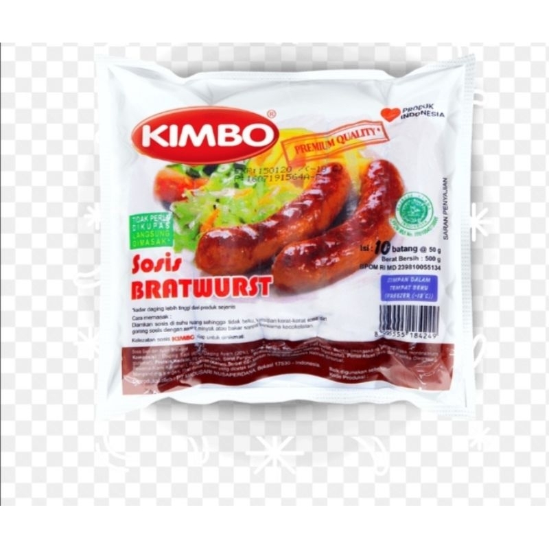 

Kimbo Sosis Bratwurst 500gr