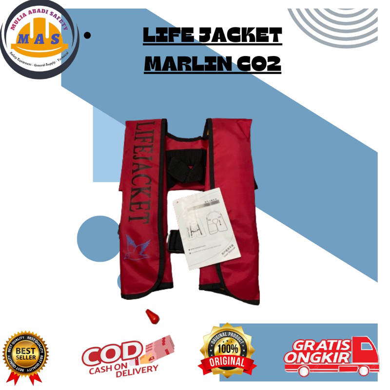 LIFE JACKET MARLIN PELAMPUNG CO2 / LIFE JACKET INFLATABLE