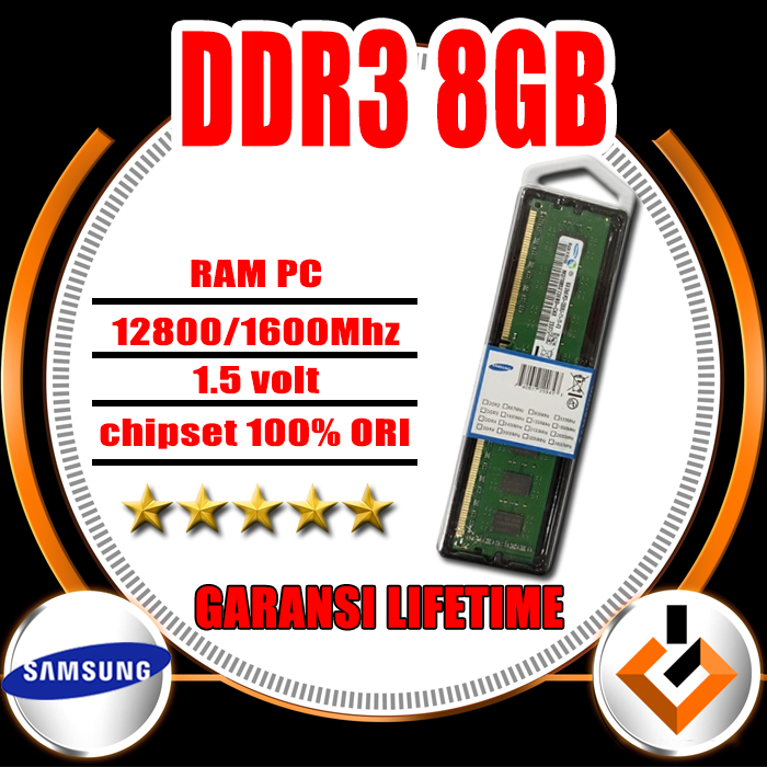 Ram pc ddr3 8gb pc 12800 memory ram komputer d3 8gb