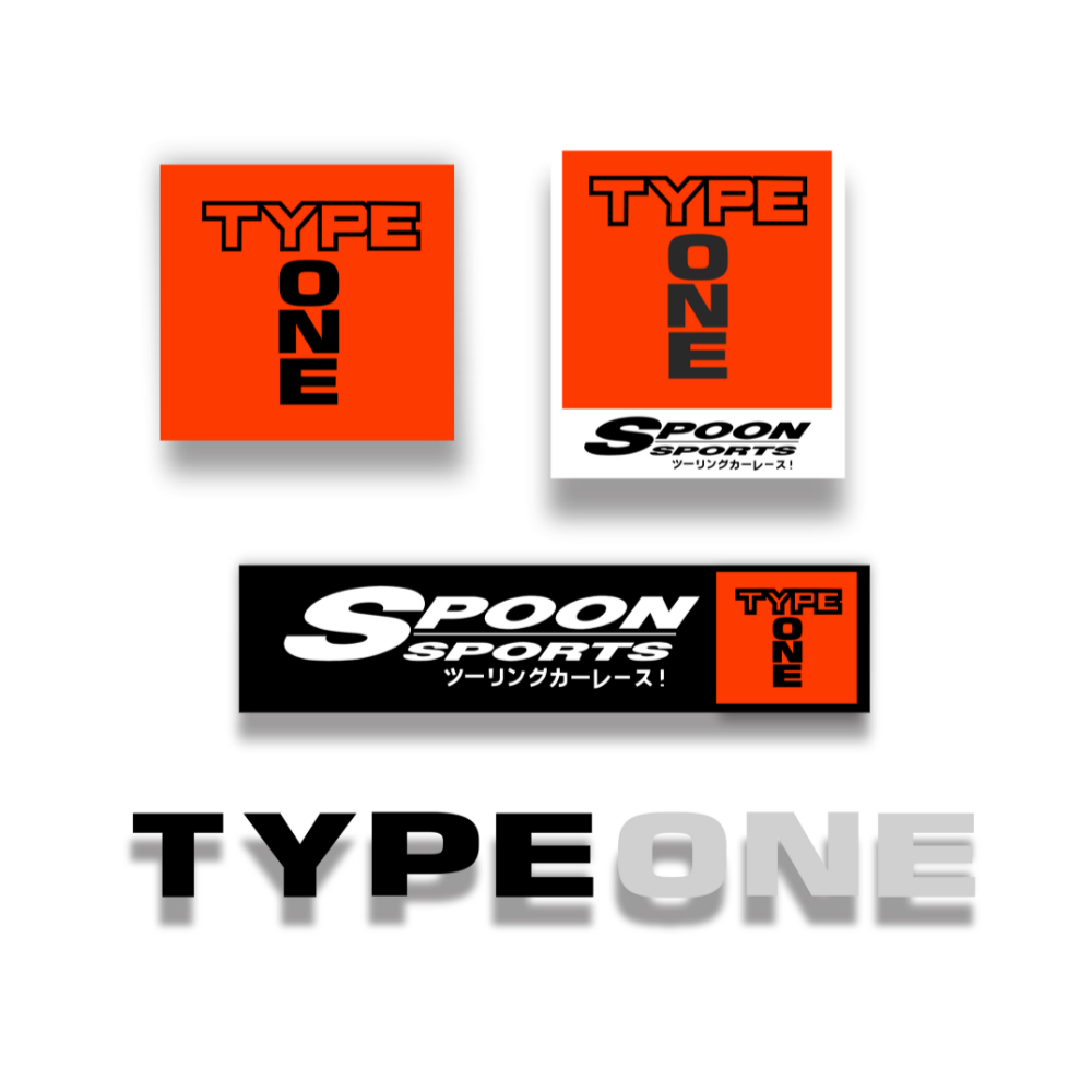 Sticker Type One Spoon Sport JDM Cutting Stiker