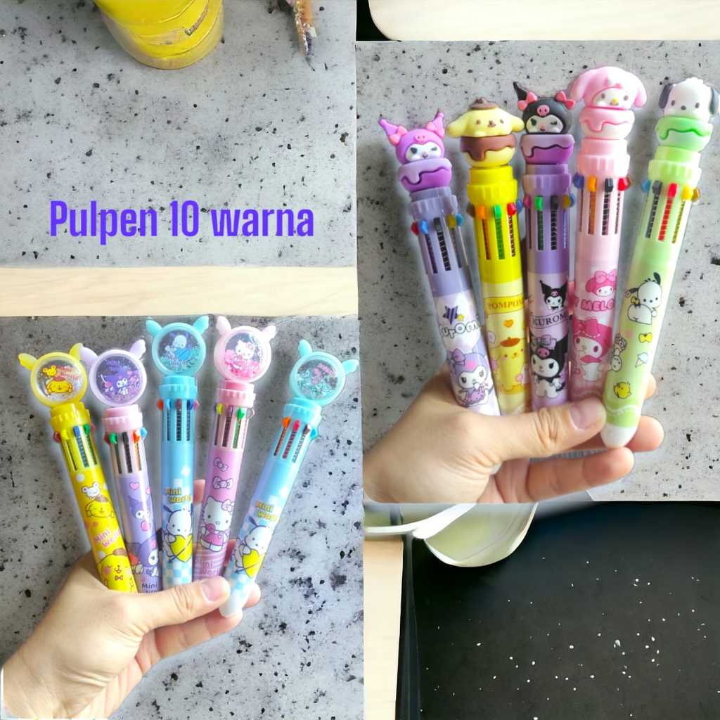 

GEMILANG - PULPEN 10 WARNA SANRIO | PULPEN LUCU | PEN WARNA WARNI | PERALATAN TULIS | ALAT TULIS KANTOR | ALAT TULIS SEKOLAH | KUROMI | MELODY | CINAMORROL | POMPOMPURIN | UNICORN