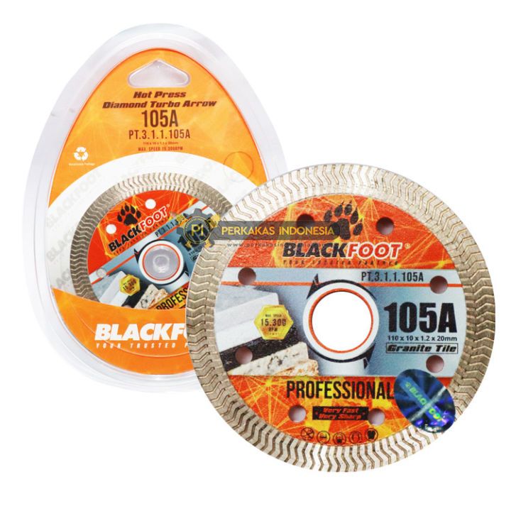BLACKFOOT 105 TURBO Diamond Wheel 4" Mata Pisau Potong Keramik Granit