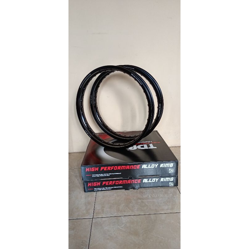 VELG TDR RACING HITAM GLOSSY 160/185 RING 17