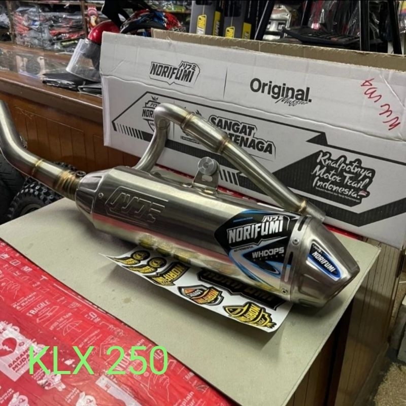 KNALPOT NORIFUMI WHOOPS KLX DTRACKER 250 ORIGINAL