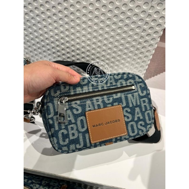 MJ DENIM CAMERA BAG FRONT ZIP