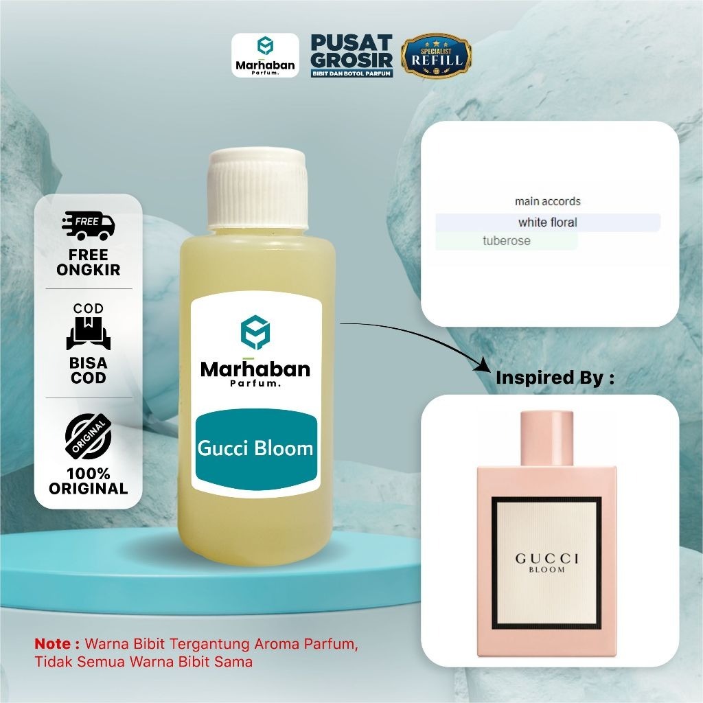Parfum Roll On 3ml GUCCI BLOOM Parfum Tester di Botol Roll On 3ml