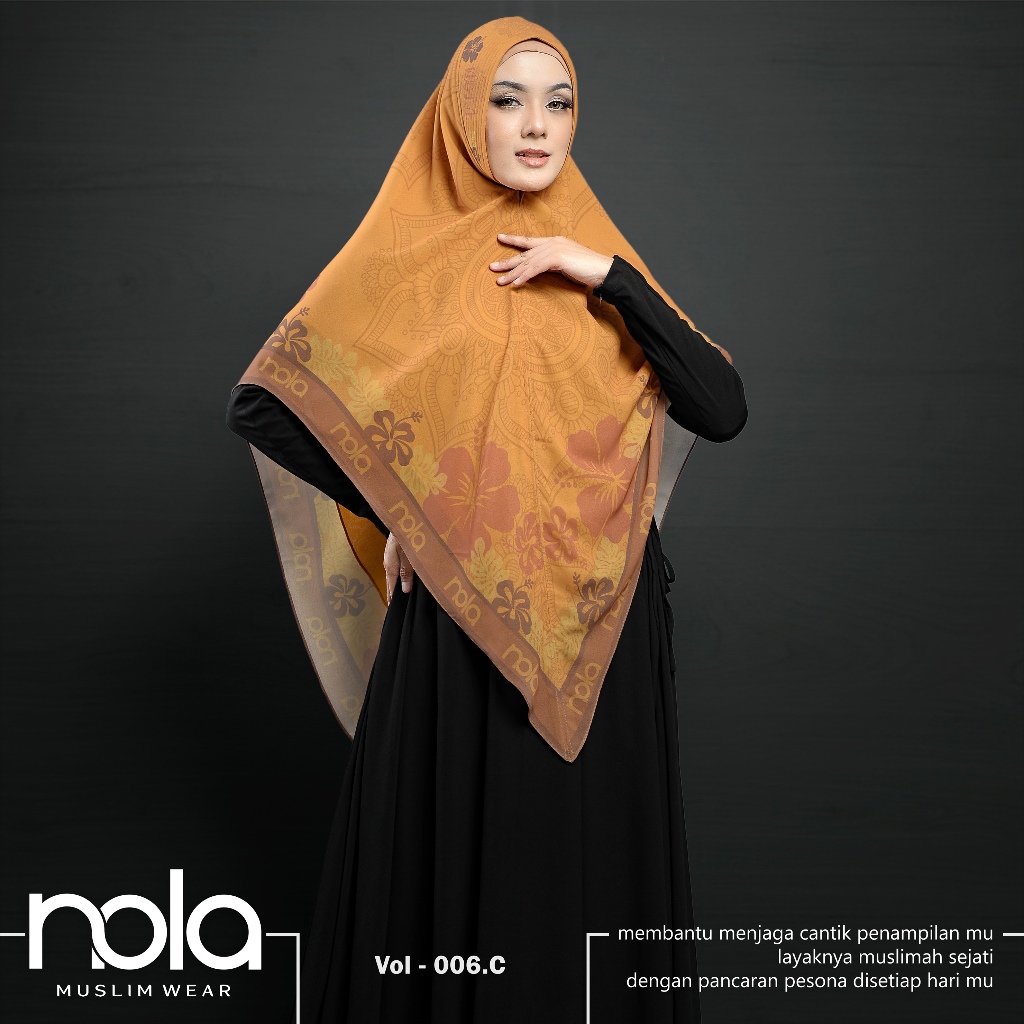 NEW NOLA - KHIMAR PRINTING SULTAN VOLUME 06/ KHIMAR SYARI / JILBAB SYARI
