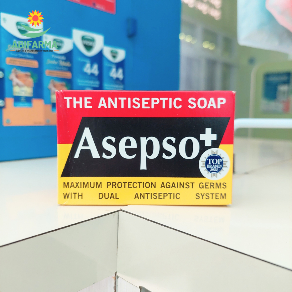 Asepso+ Sabun Mandi / Asepso Plus Bar Soap Antiseptik Original