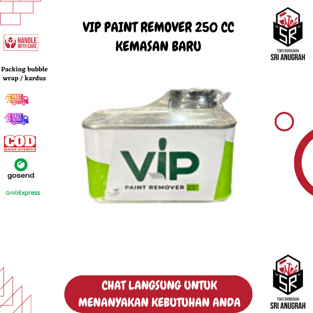 VIP Paint Remover Soda Api Cair Perontok Cat 250cc