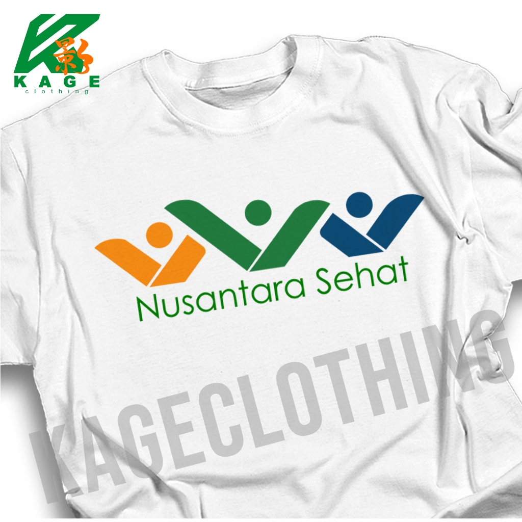 Kaos NUSANTARA SEHAT Tshirt baju distro cotton combed 30s UNISEX KAOS GERMAS PUSKESMAS TENAGA KESEHA