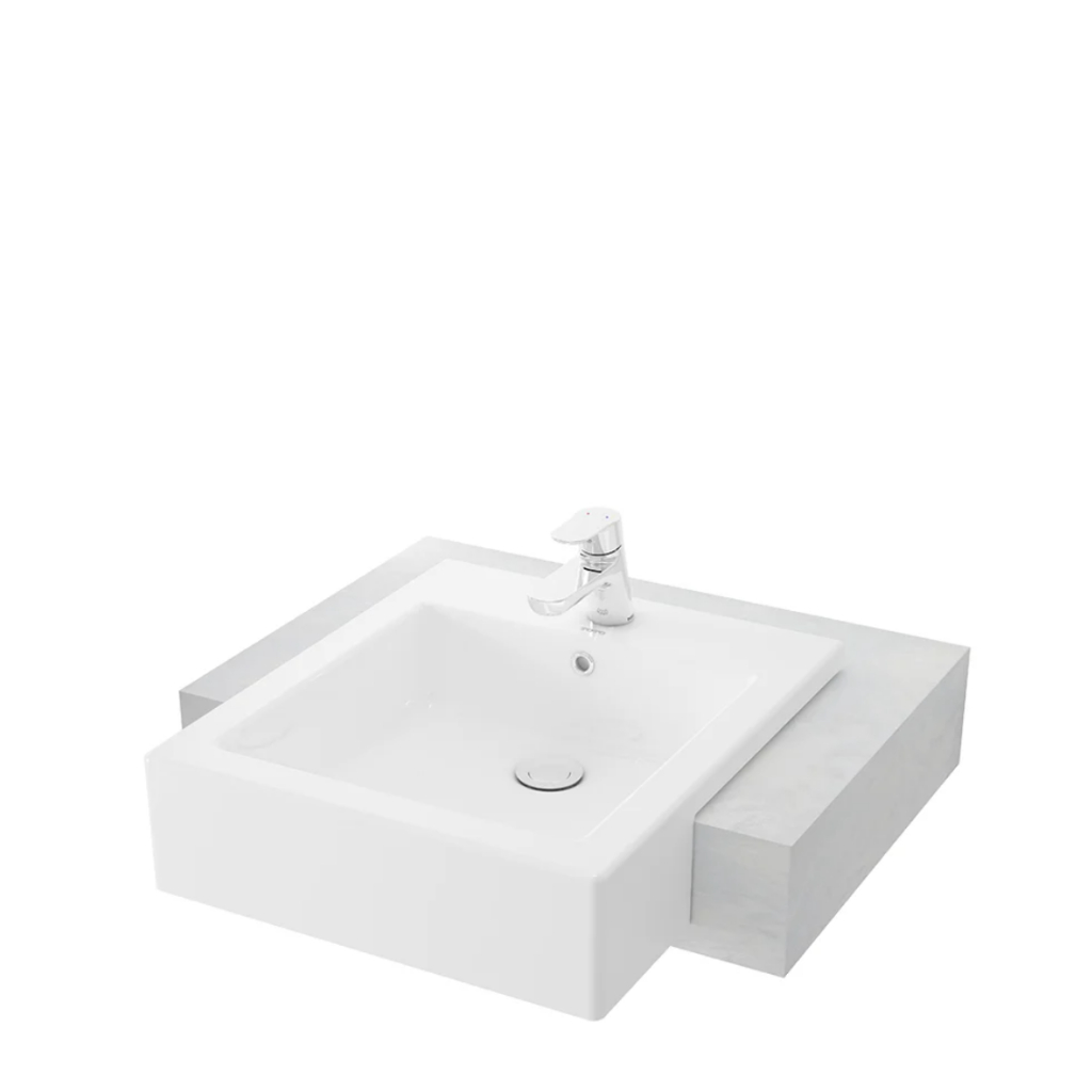 Wastafel Basin Semi Recessed Lavatory Toto LW642CJ LW642J