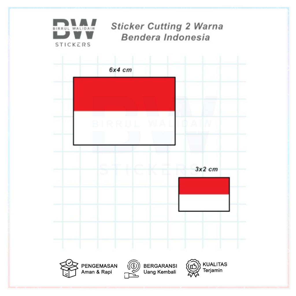 

Birrul - Cutting Sticker Bendera Indonesia