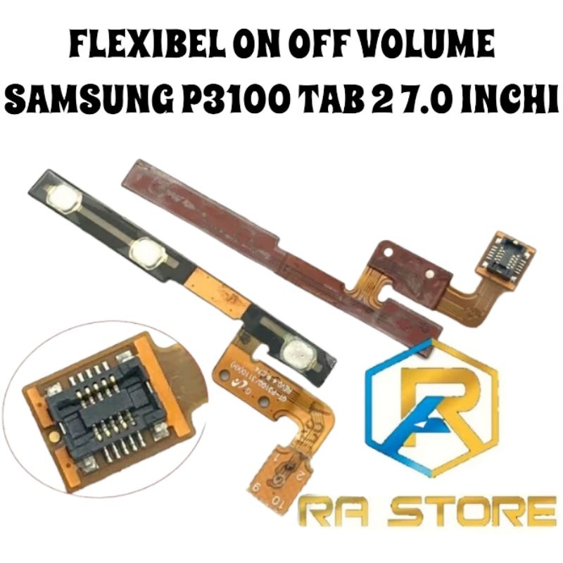 Flexibel Flexible On Off Volume Samsung P3100 Tab 2 7.0 Inchi Flexi Tombol Power On Of Vol Fleksibel