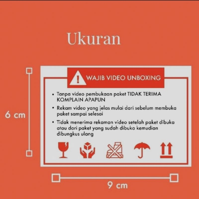 

STIKER jangan dibanting paket online shop