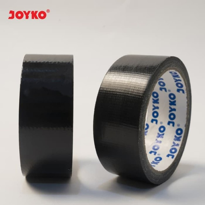 Lakban Kain Joyko 2 Inch 48mm x 10 Meter Hitam / Cloth Tape Linen 2" Lakban Jilid Perekat Hitam
