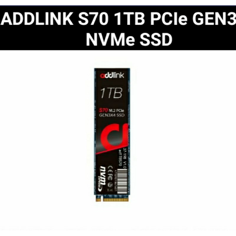 addlink nvme gen3 s70 1tb